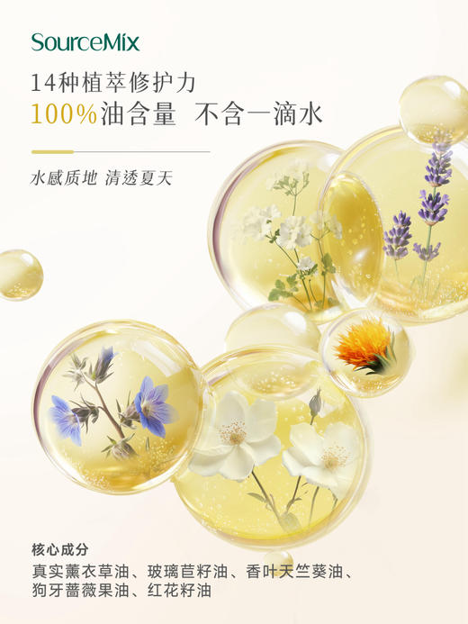 SourceMix素丝蜜丝面部瑜伽护理套装（洁面乳150ml+薰衣草水300ml+赋能精华油50ml） 商品图5