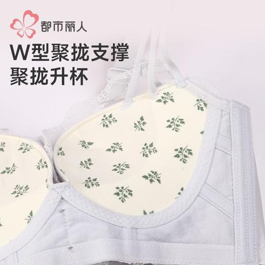 都市丽人内衣女士内衣蕾丝内衣文胸无钢圈三排四扣LBH5D1 商品图4