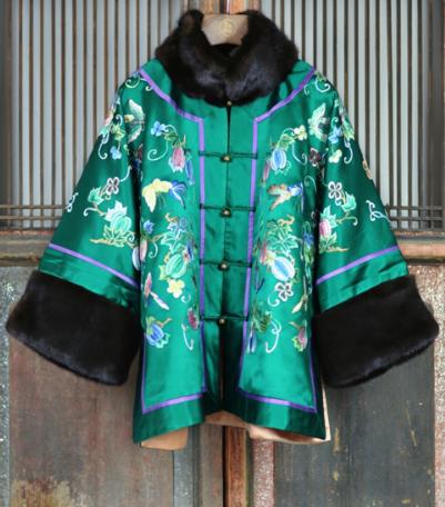 盛唐牡丹大师系列-王小潇 | 瓜瓞绵绵重缎真丝水貂吉服 商品图0