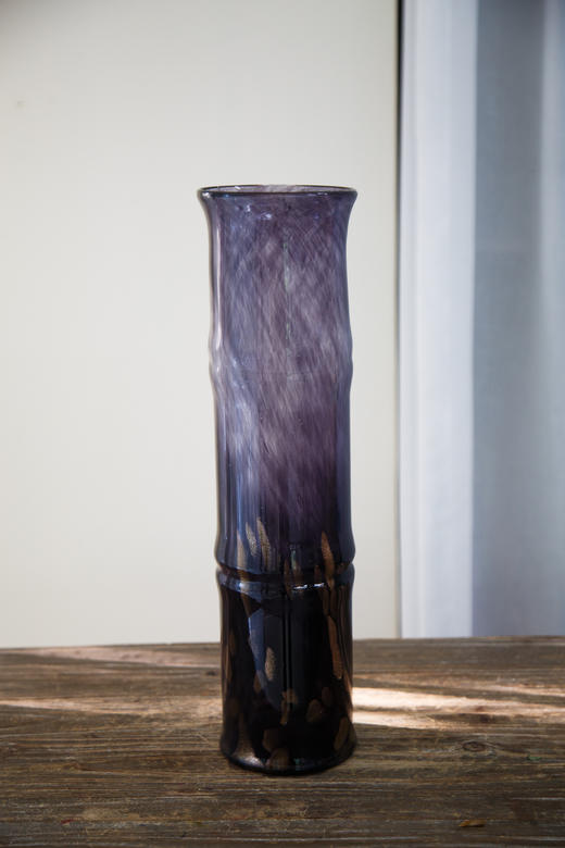 紫色竹筒花器（12*12*42） 商品图0