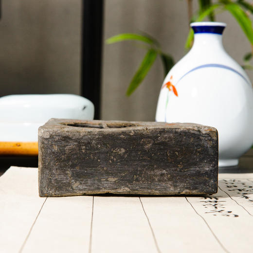 南北朝时期人物古砖制砚 商品图6