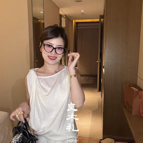 良木礼亚麻扭结背心（X7302）