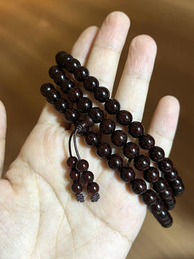 满星0.8*108颗小叶紫檀手串