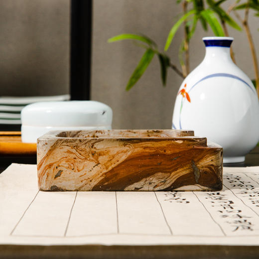 汉晋绞泥古砖制砚 商品图5