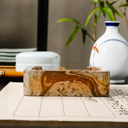 汉晋绞泥古砖制砚 商品图4