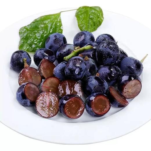 0593【国企严选，山海食材】德云夏黑葡萄无核（5斤装含箱） 商品图0