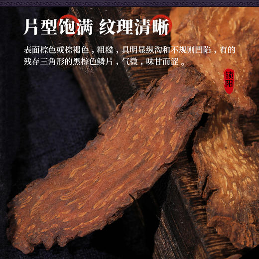 康美药业锁阳150g/瓶 康美罐装中药饮片可搭肉苁蓉煲汤泡酒 商品图3