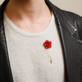 北京仓｜ANDRES GALLARDO-ROSE-红玫瑰 胸针［西班牙设计师］