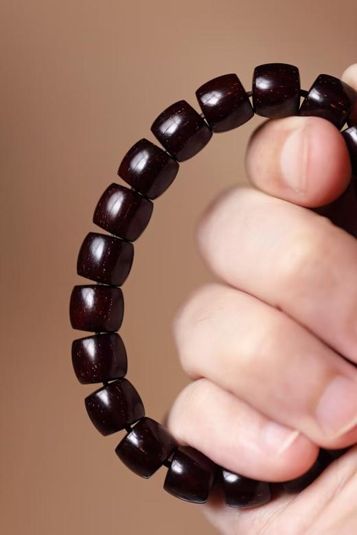 小叶紫檀 满金星 直切手串 9x10mm 21颗 商品图2