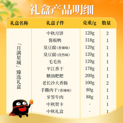 【月满星城】2025黑色经典中秋月饼特产礼盒 共13件 送礼佳品 商品图1