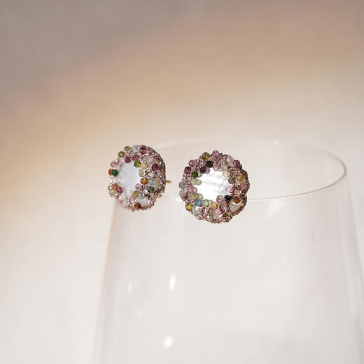 订购8周到｜Lorina Balteanu-GABI-碧玺 贝母 耳钉［法国设计师］ 商品图2