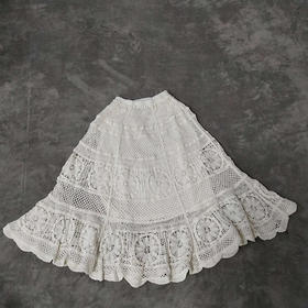 【不换不退】良木礼镂空针织半裙（83998）