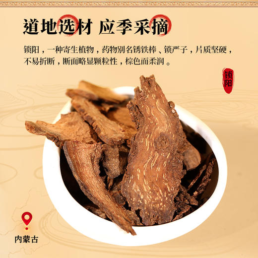 康美药业锁阳150g/瓶 康美罐装中药饮片可搭肉苁蓉煲汤泡酒 商品图1
