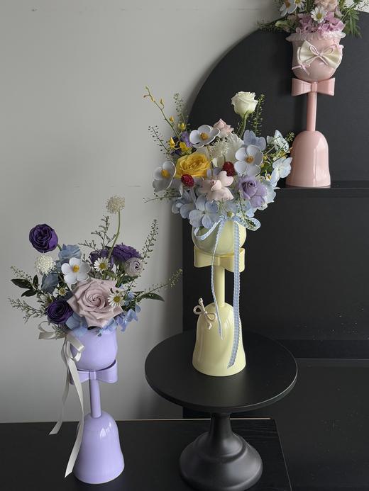 七夕郁金香总裁玫瑰奶油风花朵杯花瓶鲜花花束装饰花艺插花摆件 商品图0