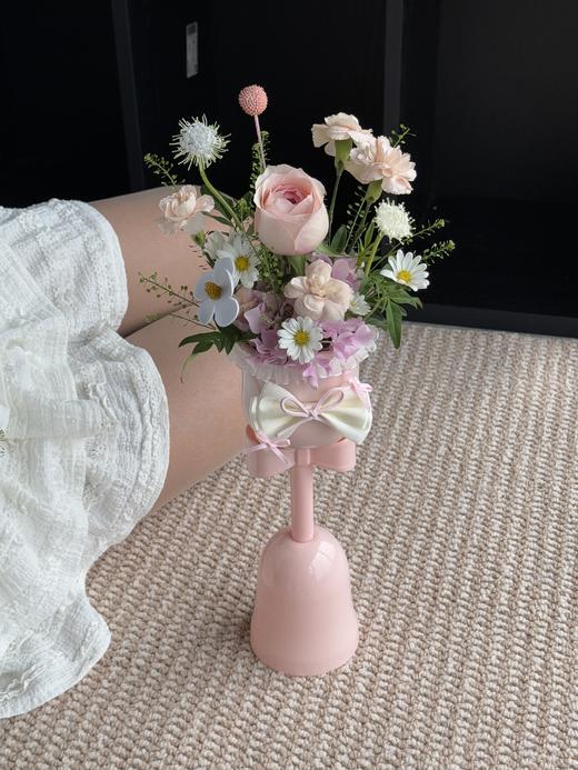 七夕郁金香总裁玫瑰奶油风花朵杯花瓶鲜花花束装饰花艺插花摆件 商品图2