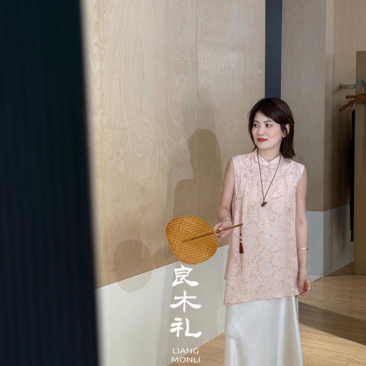 【不退不换】良木礼真丝国风小衫（X8166） 商品图0