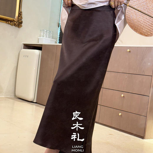 【不退不换】良木礼醋酸半裙（X7420） 商品图3