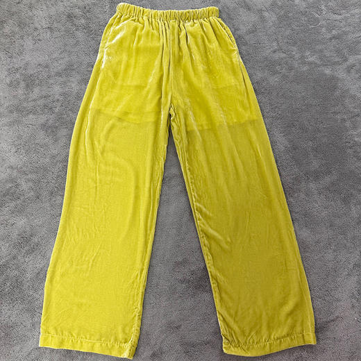 【不换不退】良木礼真丝丝绒裤（24467） 商品图0