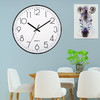 【时钟】严选8英寸20cm静音石英挂钟创意时尚家用客厅立体数字简约钟表1个 商品缩略图1