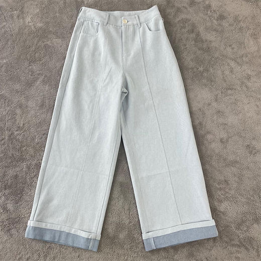 【不换不退】良木礼阔腿牛仔裤（335） 商品图0