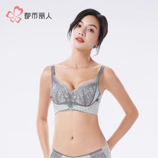 都市丽人蕾丝内衣塑身文胸塑身内衣无调整型软钢圈四排四扣LJH1S3 商品图1
