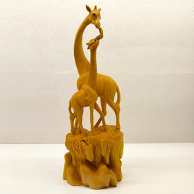 精雕一路有你°黄杨木摆件