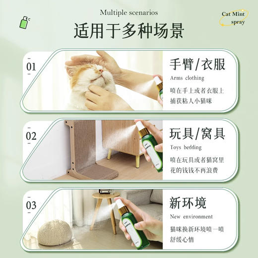 严选【猫薄荷】喷雾液体吸引小猫解闷玩具逗猫棒自嗨养猫神器50g/1瓶 商品图4