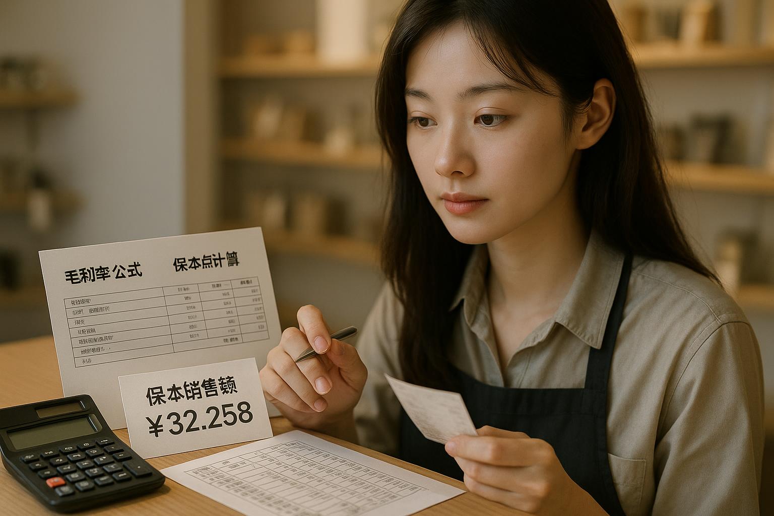 毛利率怎么算？保本點計算方法與店鋪盈利分析