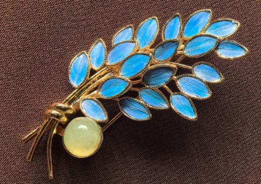 花丝镶嵌(珍珠珠胸针） 商品图0