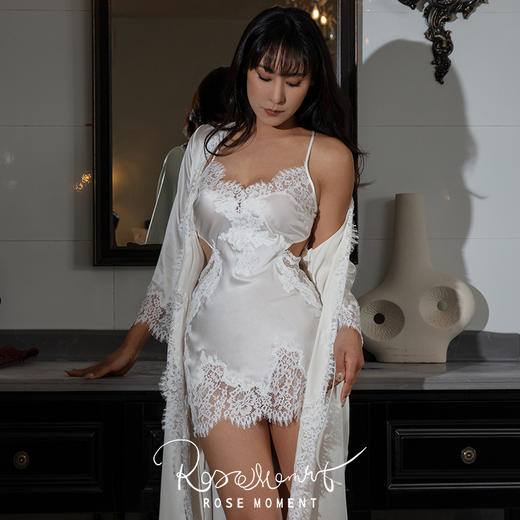 性感大露背真丝中吊睡裙礼物送礼度假风 A250311 商品图7