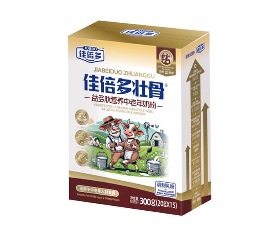 【7月3日效期】佳倍多壮骨300g盒 益多肽营养中老年奶粉 商品图0