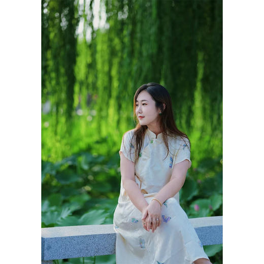 【直播间专属】朝朝暮暮-改良旗袍连衣裙（23707306-汉白玉） 商品图1