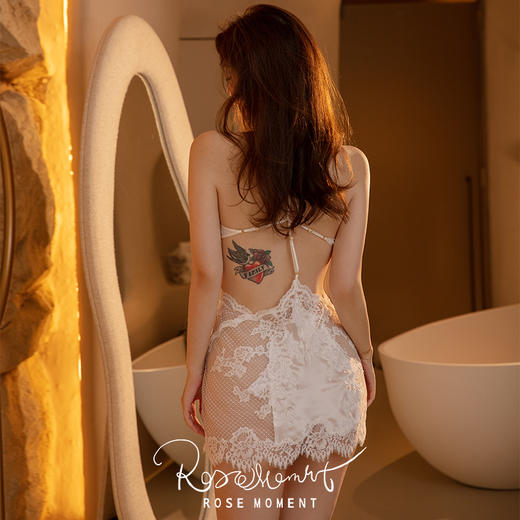 性感大露背真丝中吊睡裙礼物送礼度假风 A250311 商品图6