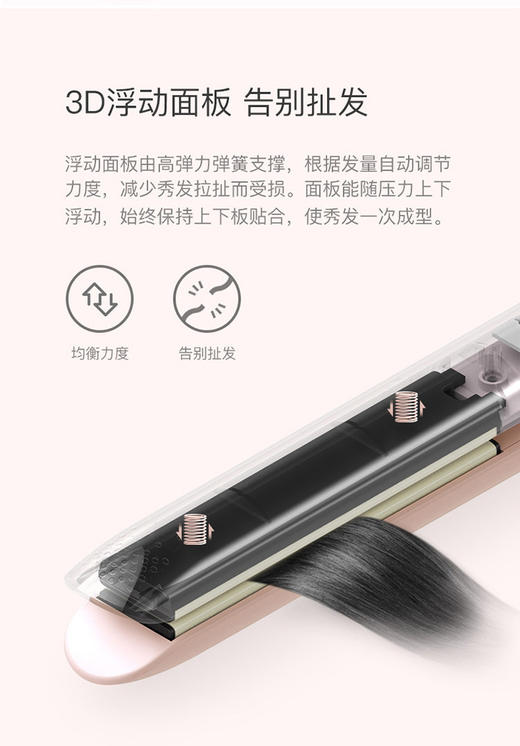 严选【迷你小型拉直发器】电夹板 拉直板夹便携式学生宿舍1个 商品图3