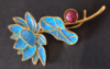 花丝镶嵌(荷花胸针） 商品缩略图0