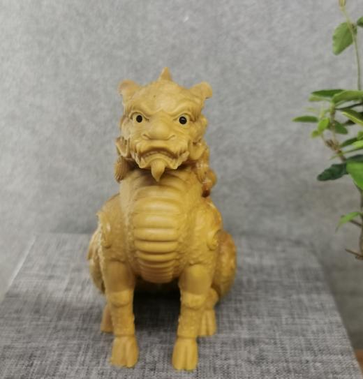 黄杨木小麒麟摆件 商品图2