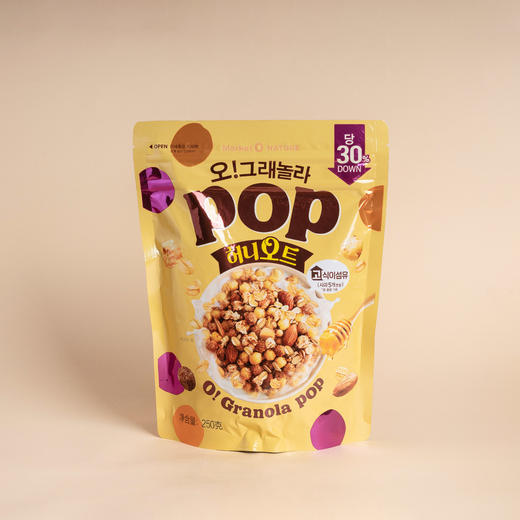 好丽友蜂蜜燕麦扁桃仁谷物片(中文版)  250g 商品图0