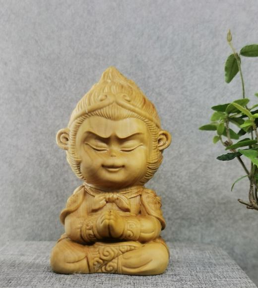 合手战斗佛/悟空°大小款黄杨摆件 商品图0