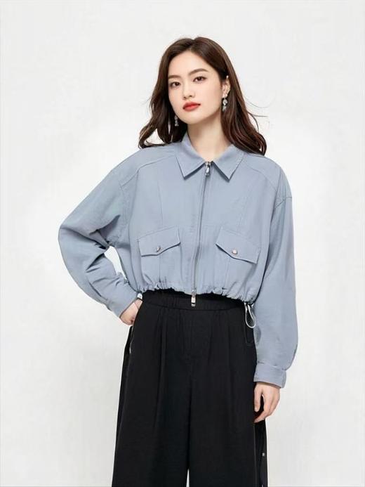 春季推荐2026→【自营】退货勿拍 0051短款拉链可抽绳外套-喜出 商品图1