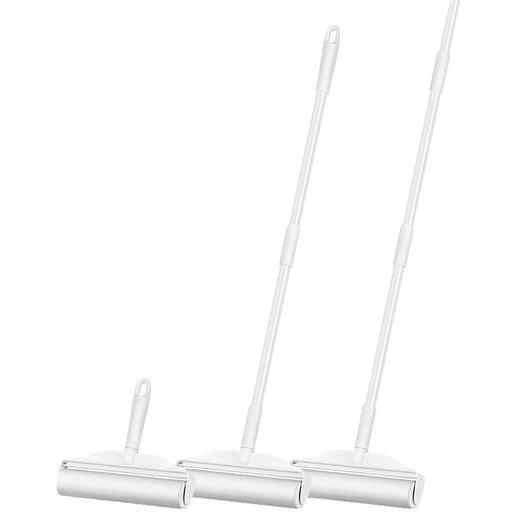 家用吸尘可调节伸缩长杆两用粘毛器可撕式滚筒宠物衣物除毛器刷粘尘纸16cm 商品图4