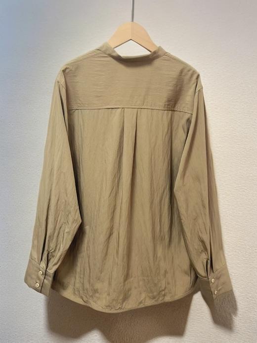 女王节抢购价-不支持退【自营】冰点价！退货勿拍7962灰咖系带设计感长袖衬衫-喜出 商品图3