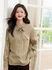 女王节抢购价-不支持退【自营】冰点价！退货勿拍7962灰咖系带设计感长袖衬衫-喜出 商品缩略图1
