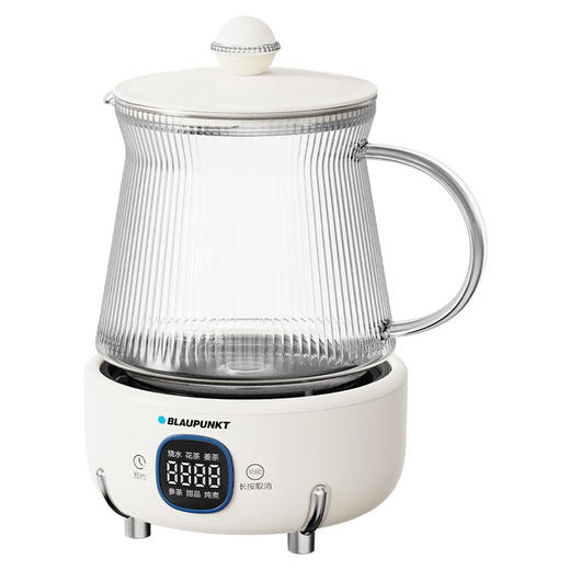 【多样屋专柜】蓝宝全玻璃养生壶恒温壶 办公室多功能煮茶壶1.2L 商品图5