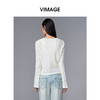 VIMAGE纬漫纪喇叭袖薄款气质防晒镂空针织开衫女外套季夏新款V2301950 商品缩略图4