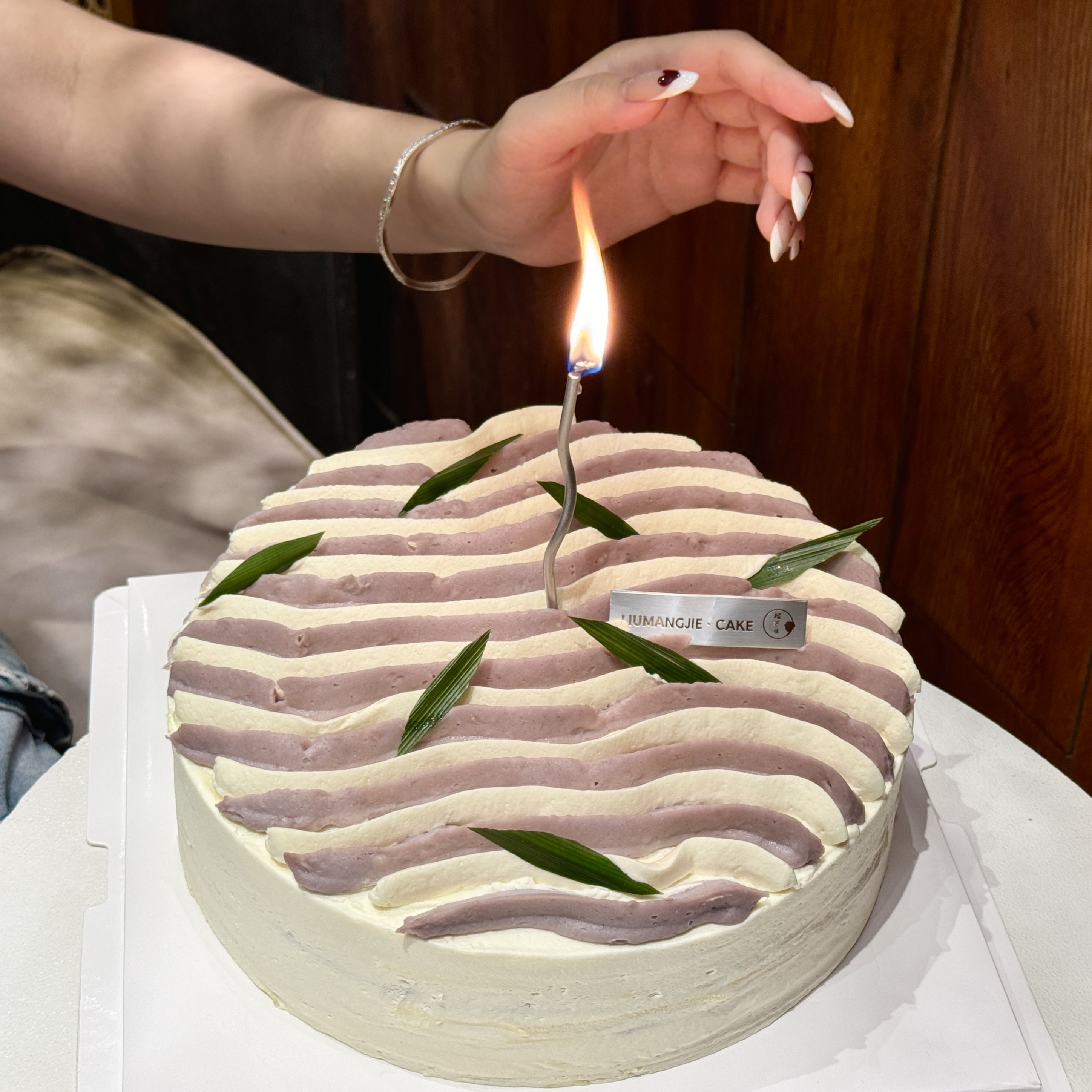 【紫云叠峦】芋泥千层生日蛋糕