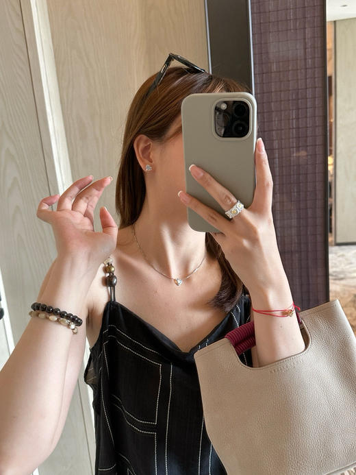 甜食系列 欧泊纯银项链款 锁骨项链/耳钉来咯～ 实物真的太美了 商品图4