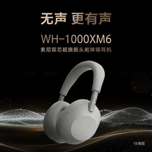索尼（SONY）WH-1000XM6 头戴式无线降噪耳机 AI智能降噪 商品图0