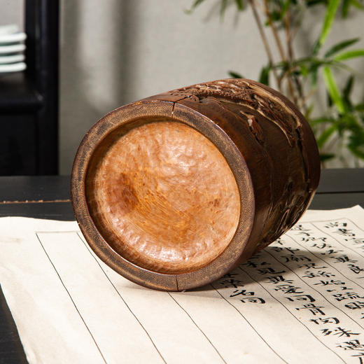 民国竹雕老笔筒 商品图13