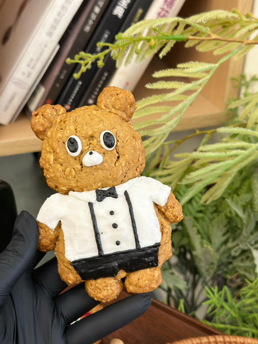 手绘低卡燕麦小熊曲奇，低糖 低卡 低脂，净重约100克/块。其他款式图案可提前一周预订 商品图2