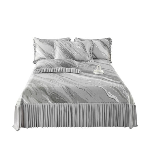 【多样屋专柜】多样屋凉席可水洗轻奢双面凉感席三件套-粉色/250*250cm（两枕套+一凉席） 商品图2